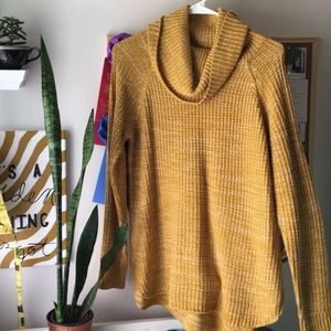 mustard yellow turtleneck sweater *never worn*